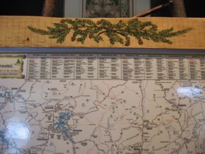 Hemlock Branch-on pine frame (Sold)