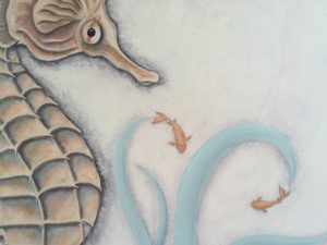 Seahorse detail-Exterior wall-Commission