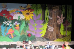 "Alice Our Way" - Children's Theatre Set in progress