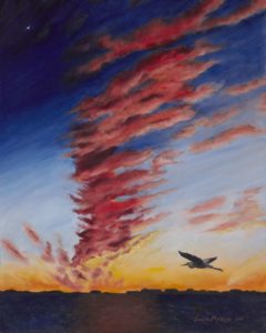 Twisted Sunset 16 X 20 Oil (Prints available, Contact artist)